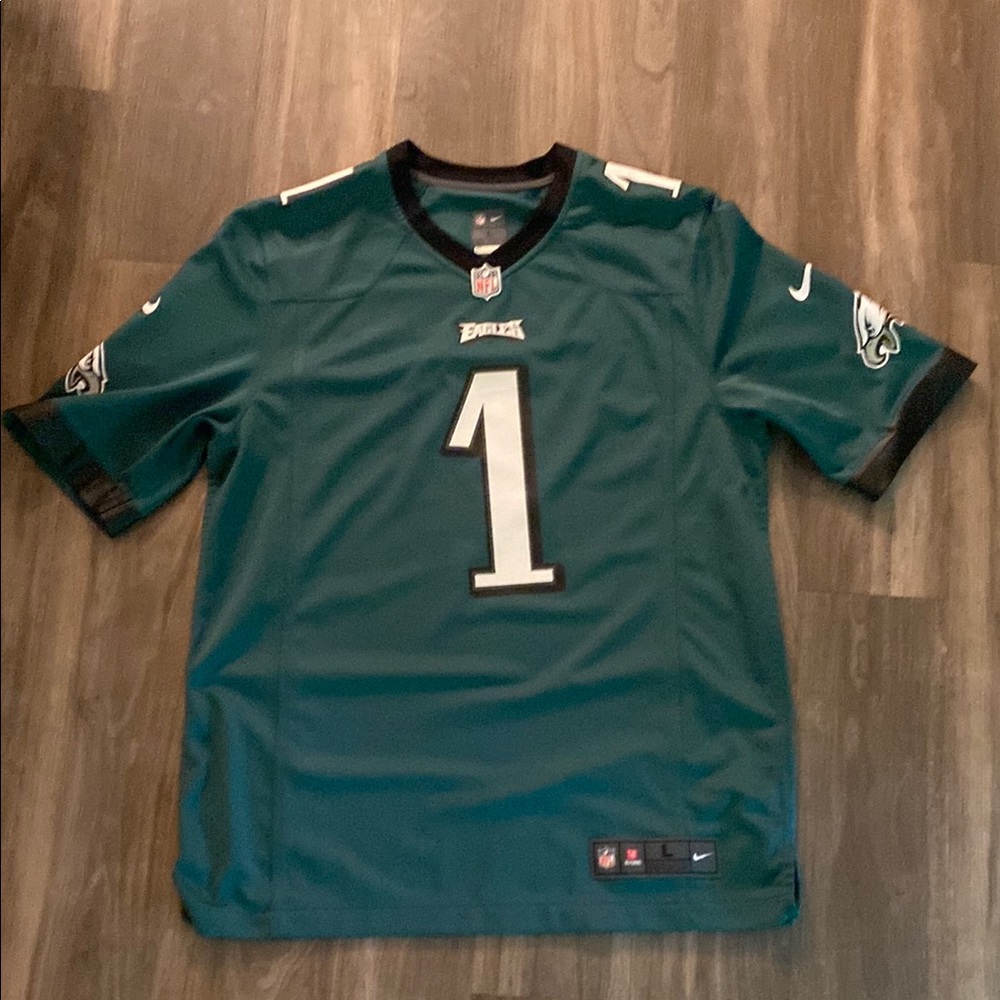 Nike Men's Jalen Hurts Midnight Green Philadelphia Eagles Jersey